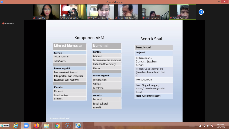 SMK Damos Gelar Pelatihan Penyusunan Soal HOTS dan AKM