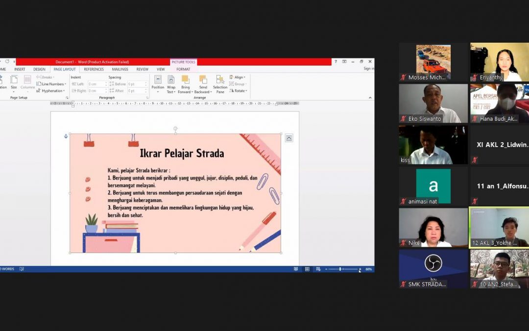 APEL PEMBUKAAN TAHUN PELAJARAN 2021/2022