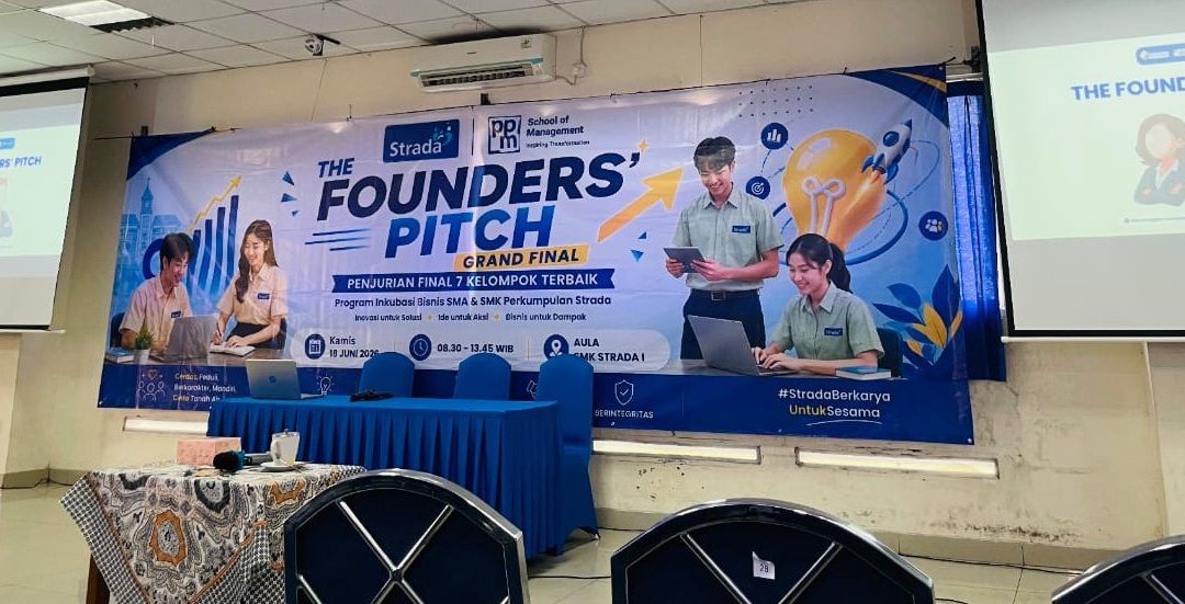 Menuju Panggung Wirausaha Masa Depan: Kelompok Calmi Tea SMK Strada Daan Mogot Tembus Grand Final ‘The Founders’ Pitch